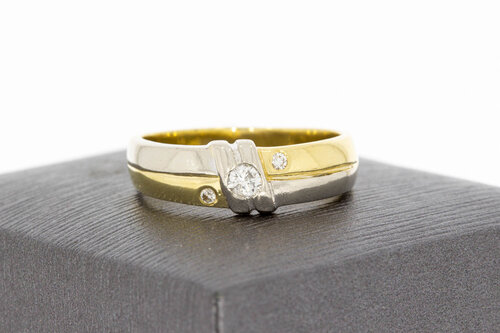 Diamant Ring 14 Karat Gold - 18,9 mm