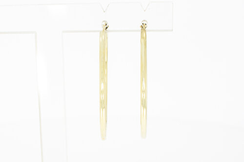 14 Karat Gold Ohrringe Damen - 4,1 cm