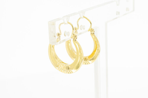 Creolen aus 14 Karat Gelbgold - 1,8 cm