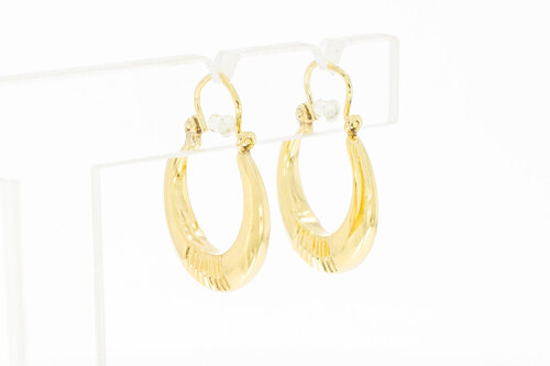 Creolen aus 14 Karat Gelbgold - 1,8 cm