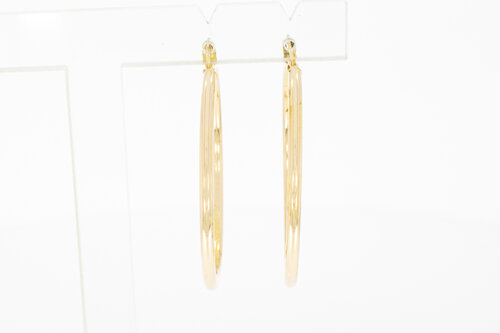 Damen 585 Ohrringe Gelbgold - 4 cm