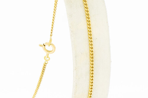 Panzer Fußkettchen 750 gold - 26,5 cm