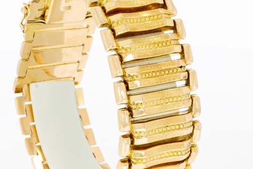 Breites Armband 18 Karat Gold - 19,4 cm