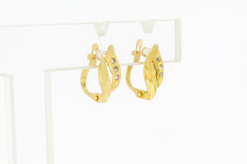 Damen Ohrhänger 18 Karat Gold - 12,5 mm