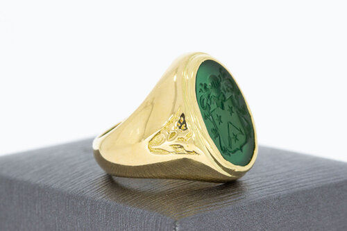 Achat Siegelring 18 Karat - 17,8 mm