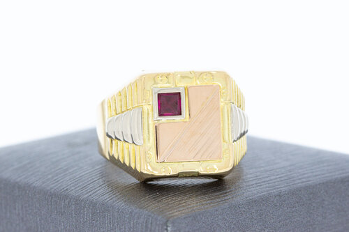Rubin Ring 18 Karat Gold - 20,5 mm