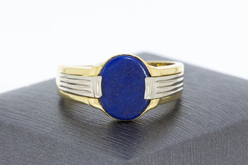Lapislazuli Ring 750 Gold - 21,3 mm