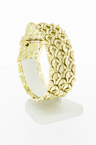 Breites Armband 14 Karat Gold - 19,6 cm