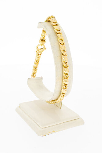 18 Karat Gold Herrenarmband - 24,1 cm