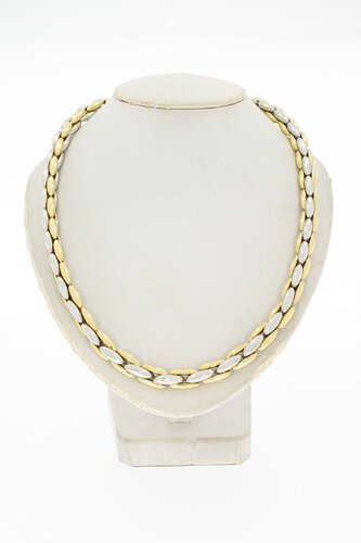 Zweifarbige 585 Gold Anker Kette - 45,5 cm