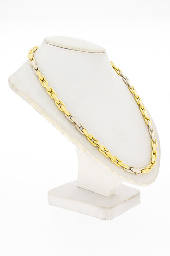 18 Karat bicolor Gold Ankerkette - 46,6 cm