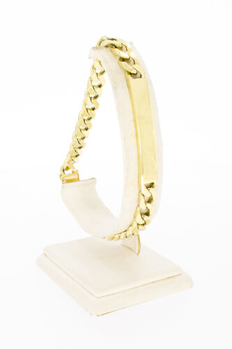 585 Gelbgold Namensarmband - 24,5 cm
