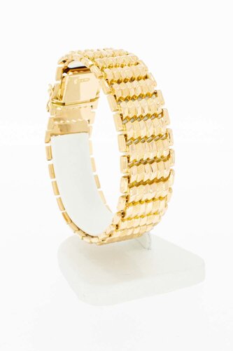 Breites 18 Karat Gold Armband - 19,1 cm