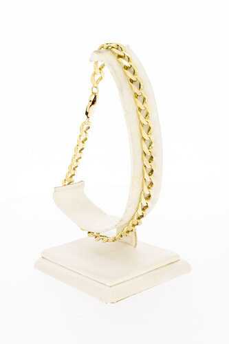 Panzer-Armband 14 Karat Gold - 24,8 cm