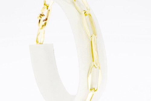 585 Gold Paperclip Armband - 20,3 cm