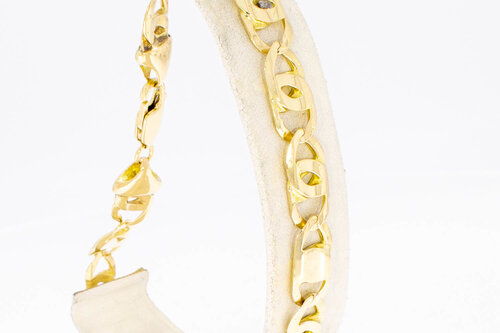 Falkenauge Herren Goldarmband 14 Karat - 24,5 cm