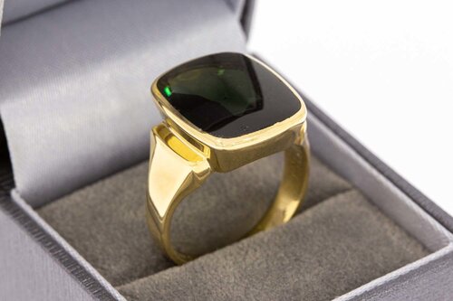 Turmalin Ring 585 Gelbgold - 20,5 mm