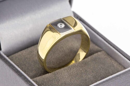14 Karat Herren Gold Ring - 19,6 mm