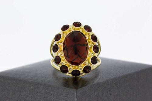 Vintage Granat Ring 585 Gold - 18,2 mm