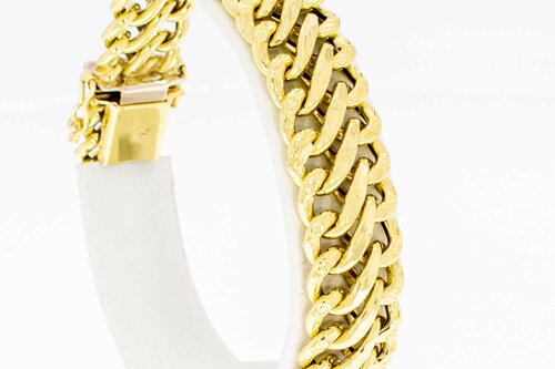 14 Karat geflochtenes Armband - 19,9 cm