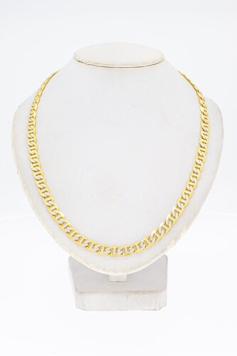 18 Karat bicolor Falkenauge Kette - 50,1 cm