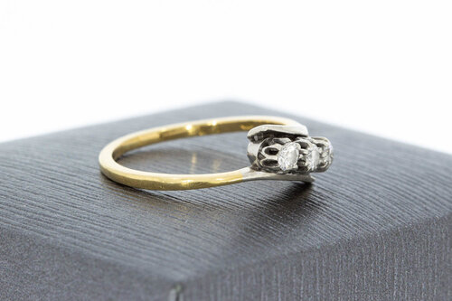 14 Karat Gold Diamant Ring - 16,5 mm