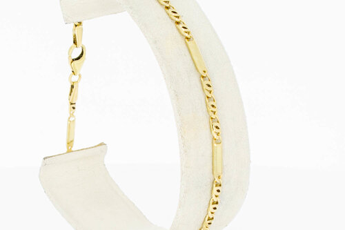 14 Karat Falkenaugen Gold Armband - 19,7 cm