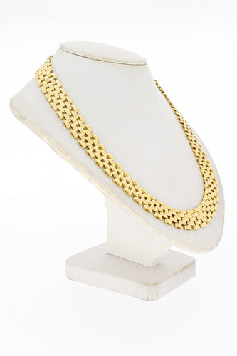 18 Karaat gouden Staafjes Collier - 45,9 cm