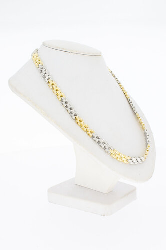 14 Karaat gouden Staafjes Collier - 43,5 cm