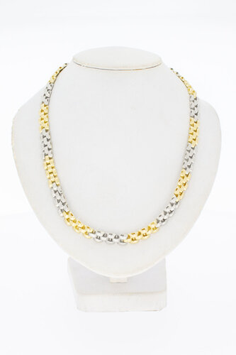 14 Karaat gouden Staafjes Collier - 43,5 cm