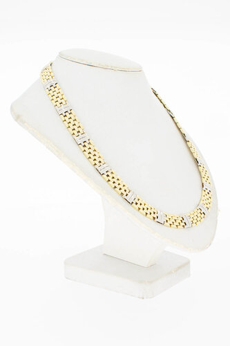 14 Karaat gouden Staafjes Collier - 42,2 cm