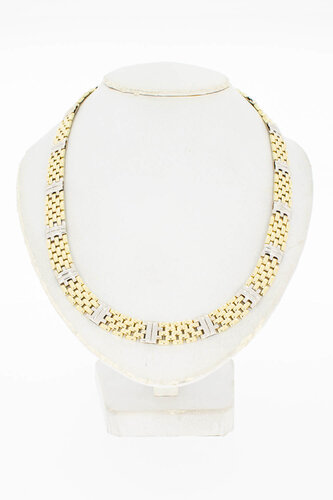 14 Karaat gouden Staafjes Collier - 42,2 cm