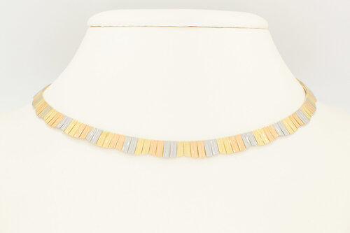 14 Karaat gouden Cleopatra Collier - 42,2 cm