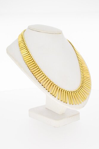 18 Karaat geelgouden Cleopatra Collier - 44 cm