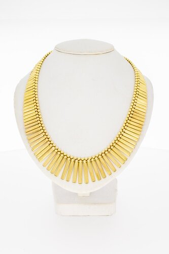 18 Karaat geelgouden Cleopatra Collier - 44 cm