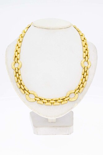 18 Karaat geelgouden Collier met staafjes - 43,5 cm