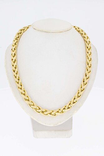 Vossenstaart ketting 14 Karaat goud - 45,9 cm
