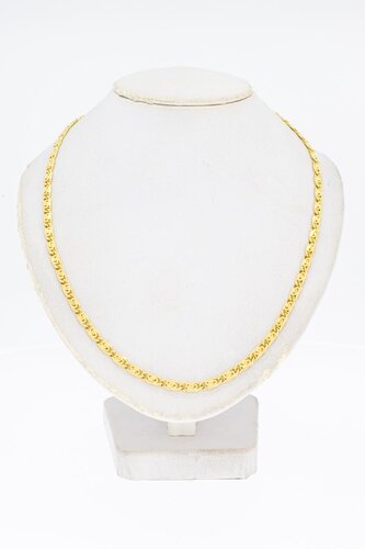 18 Karat Gold Falkenaugenkette - 50,5 cm