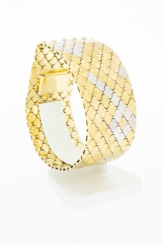 Breites 750 Retro Goldarmband - 19,7 cm