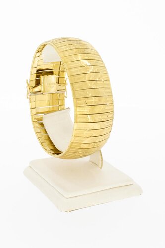Breites Armband 750 Gelbgold - 19,5 cm