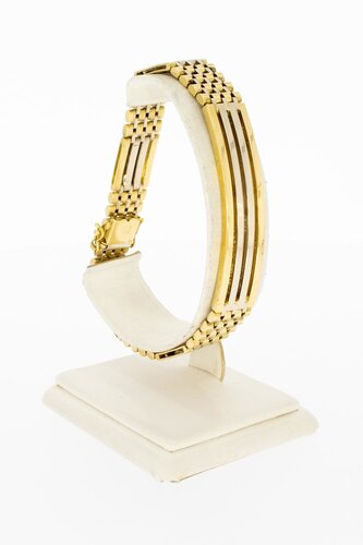 18 Karat Stäbchen Gold Armband - 21,5 cm