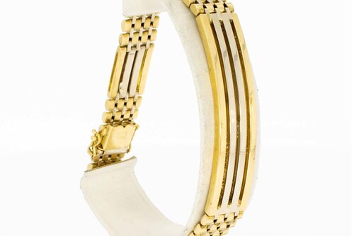 18 Karat Stäbchen Gold Armband - 21,5 cm