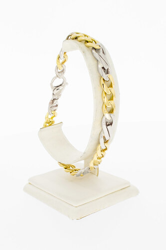 750 Gold Panzer Infinity Armband - 23,7 cm