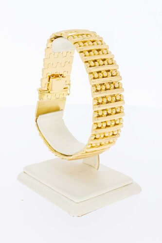18 Karat breites Goldarmband - 20,5 cm