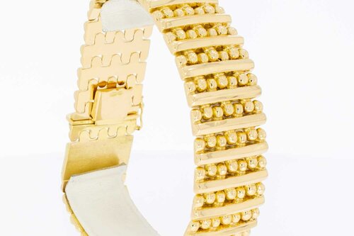 18 Karat breites Goldarmband - 20,5 cm