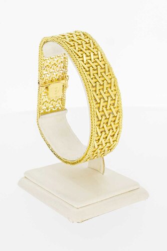 18 Karat breites Goldarmband - 20,3 cm