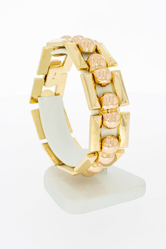 Barren Armband 750 bicolor Gold - 19,8 cm