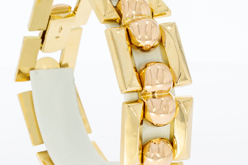 Barren Armband 750 bicolor Gold - 19,8 cm