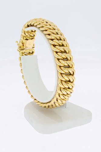 18 Karaat gevlochten armband - 19,6 cm
