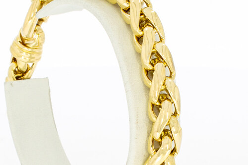 Vossenstaart armband 18K goud - 21 cm